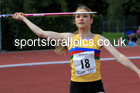 Girls Under-15s Javelin, 2022 Northern Inter Counties U17s and U15s Track and Field, York, Thursday, June 2nd. Photo: David T. Hewitson/Sports for All Pics